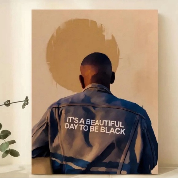 New Beautiful to Be Black African Canvas Print 😍l Unframed 16x24 inc - Picture 2 of 3